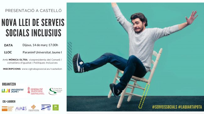 Cartell presentació llei serveis socials inclusius