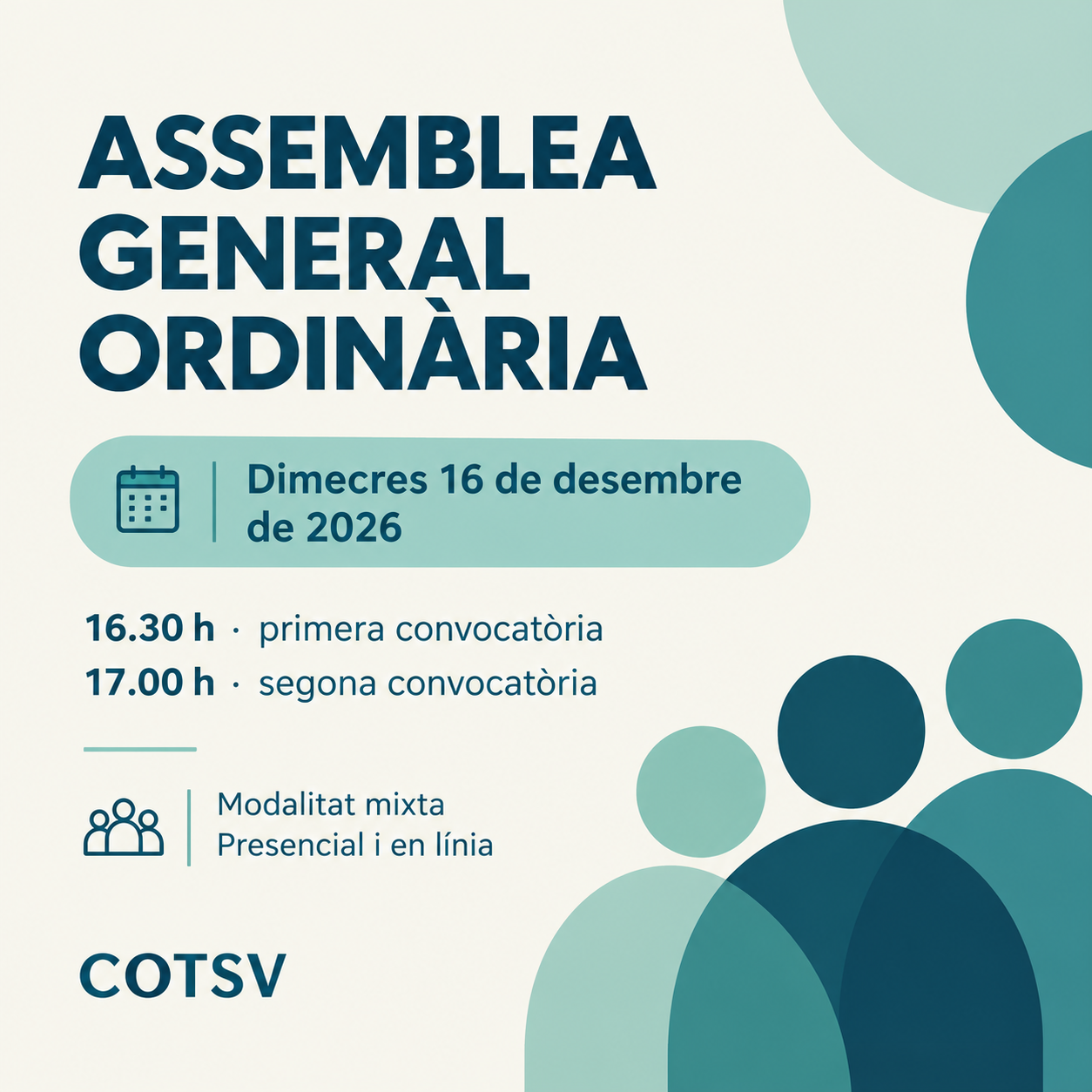 Assemblea General Ordinària COTSV